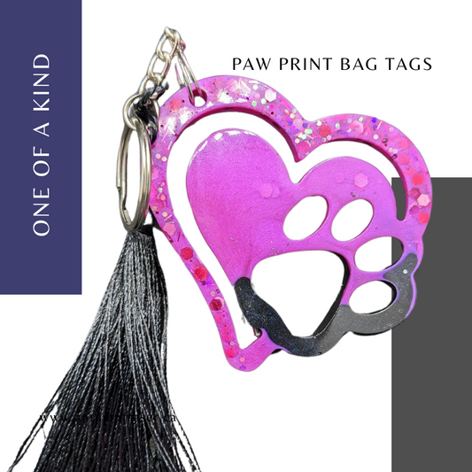 Paw Print Bag Tag
