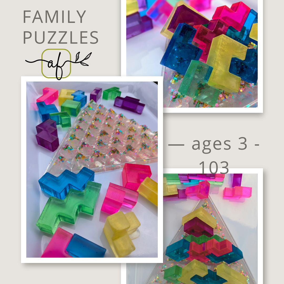 Large 3-D Pyramid Puzzle (23 pieces + base)
