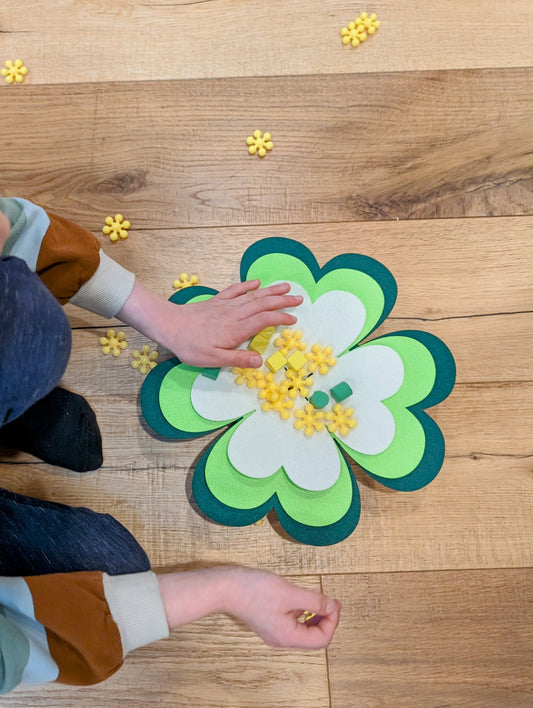 Set of 3 Felt Shamrocks