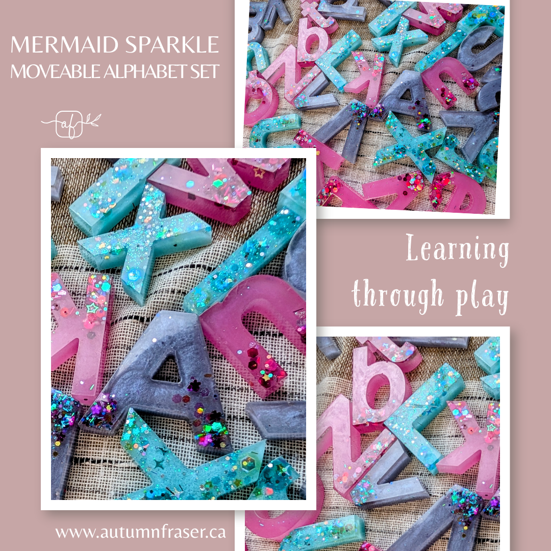 Mermaid Sparkle Moveable Alphabet Invitation To Play