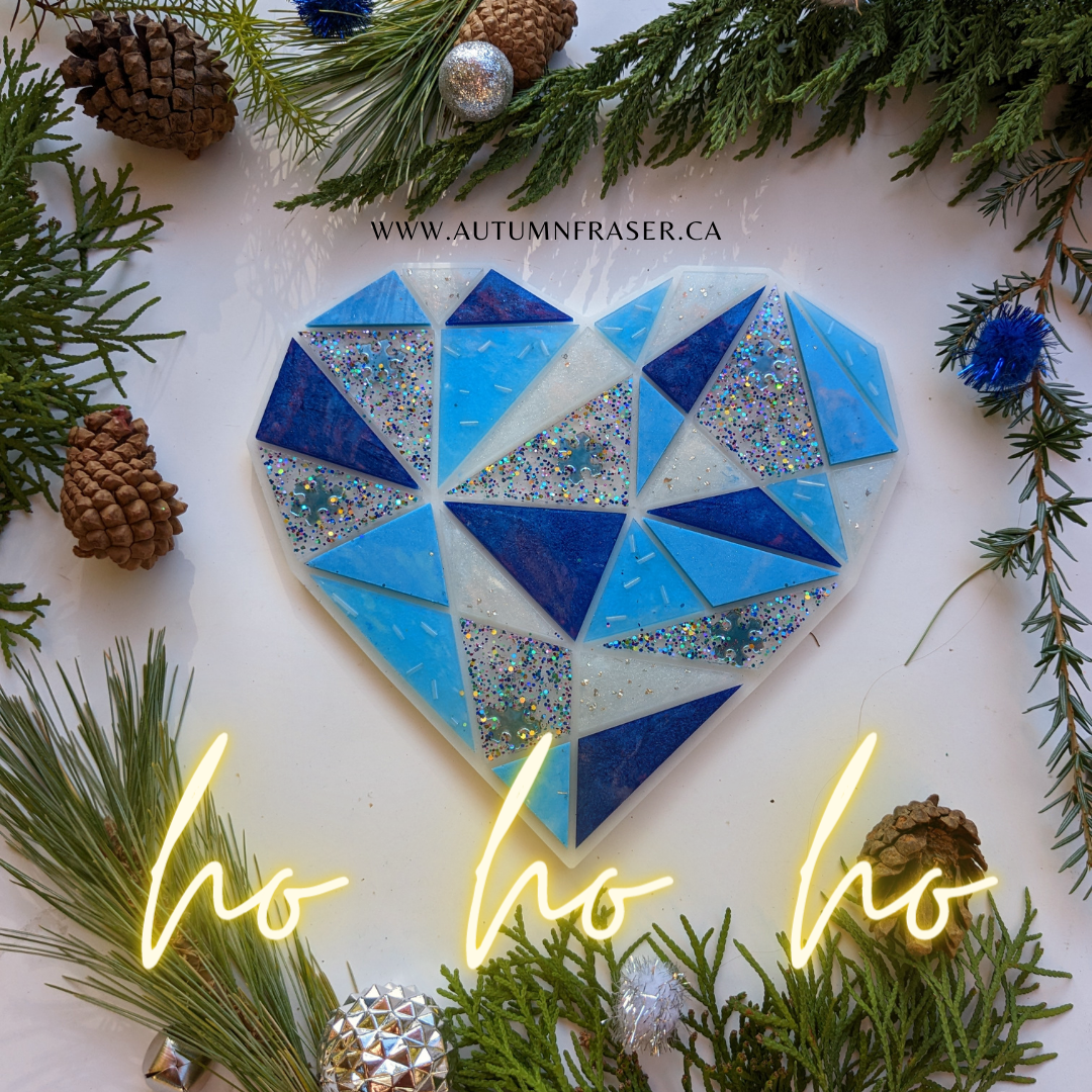 Geometric Heart Decorative Tray