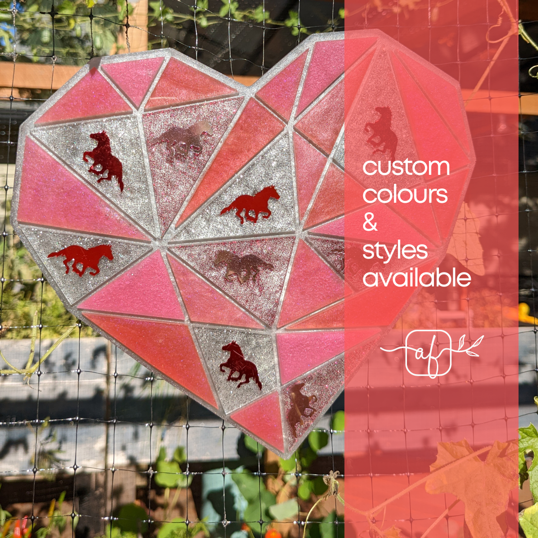 Geometric Heart Decorative Tray