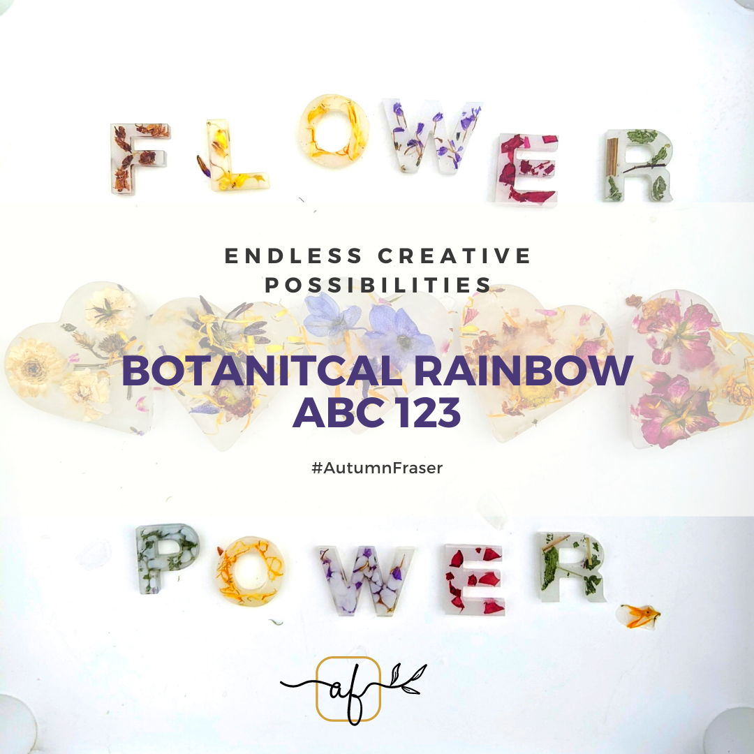 Moveable Alphabet - Botanical Rainbow