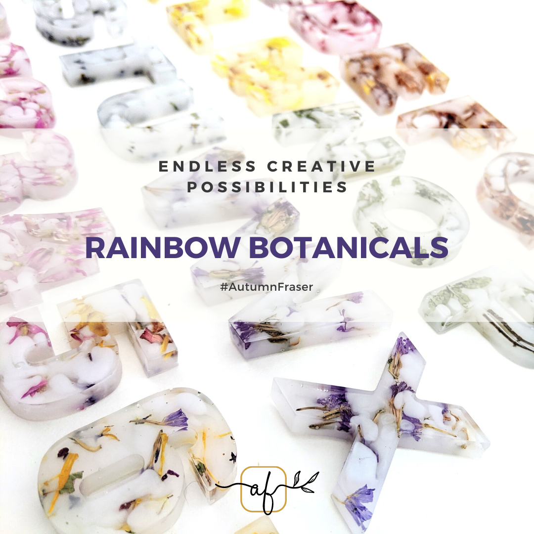 Moveable Alphabet - Botanical Rainbow