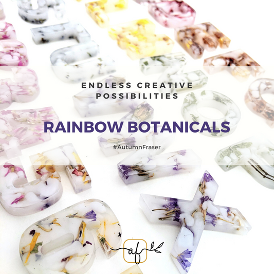 Moveable Alphabet - Botanical Rainbow