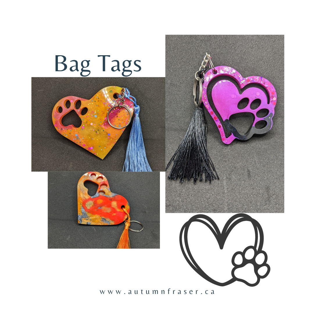 Paw Print Bag Tag